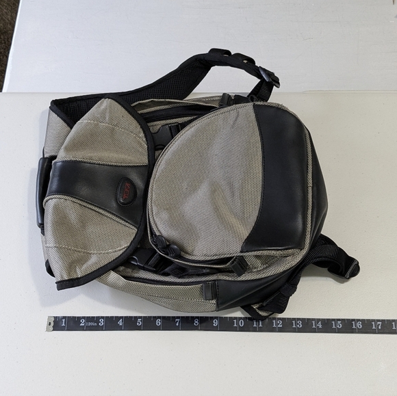 TUMI Black and Silver Backpack, Small - Picture 11 of 12